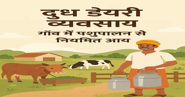 दूध डेयरी व्यवसाय – गाँव में पशुपालन से नियमित आय