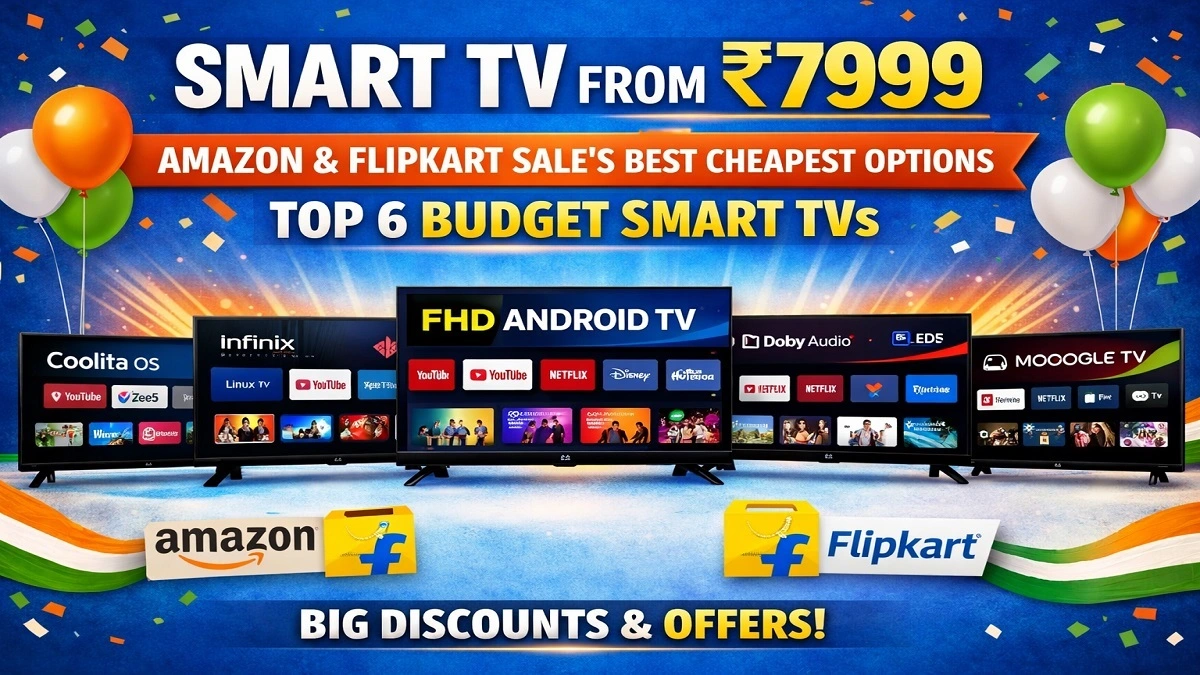 Amazon Flipkart Republic Day Sale में ₹7999 से शुरू स्मार्ट टीवी, देखें 6 सबसे सस्ते Smart TV विकल्प