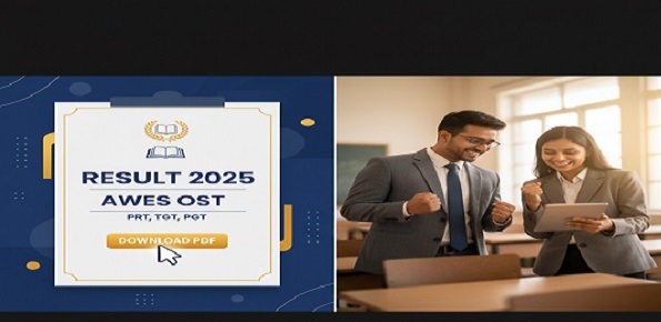 AWES PRT TGT PGT OST Result 2025 download link at awesindia.com