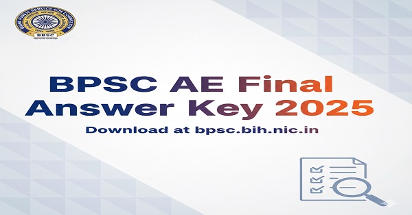 Download the official BPSC Assistant Engineer (AE) Answer Key 2025 from bpsc.bih.nic.in.