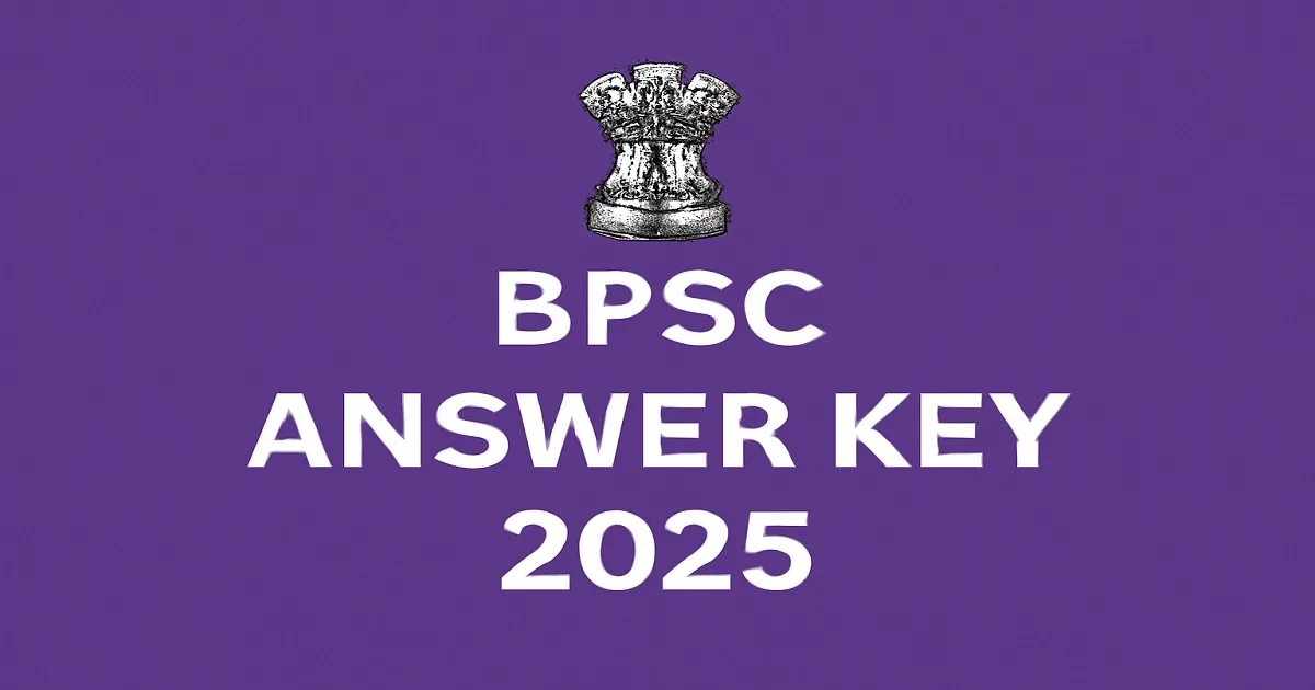 BPSC DSO And AD Answer Key 2025 for DSO/AD exam available for download