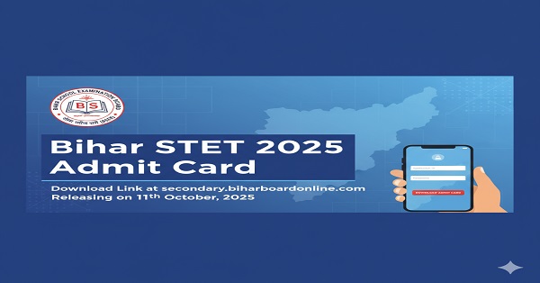 Bihar STET 2025 Admit Card Download – Official Link and Instructions