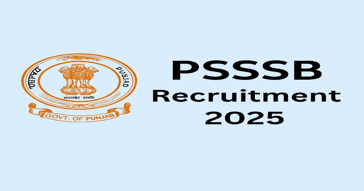 PSSSB Recruitment 2025 for 86 vacancies including Clerk, Driver & more