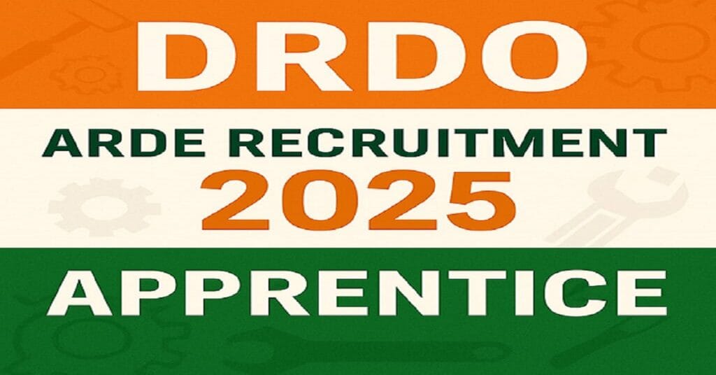 DRDO ARDE Recruitment 2025: Apply Online for 50 Apprentice Posts