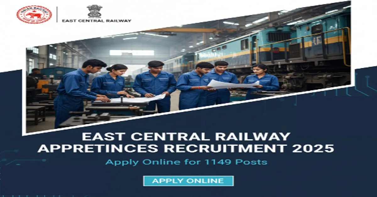 East Central Railway Apprentices Online Form 2025 -Apply Online 
