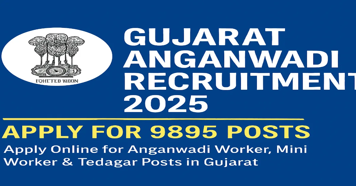 Gujarat Anganwadi Recruitment 2025 Notification Banner