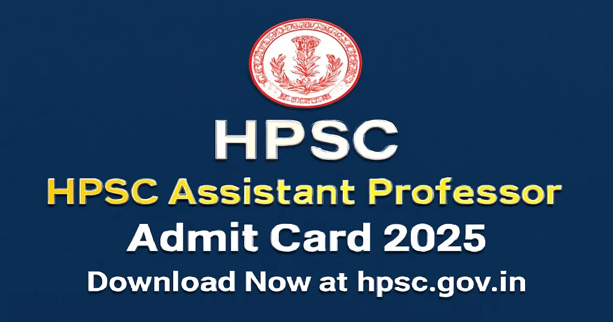 Hpsc Assistant Professor Exam 2025 Download Now At Hpsc Gov In