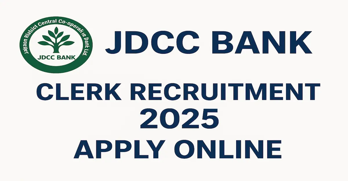 JDCC Bank Clerk Recruitment 2025 – Apply Online