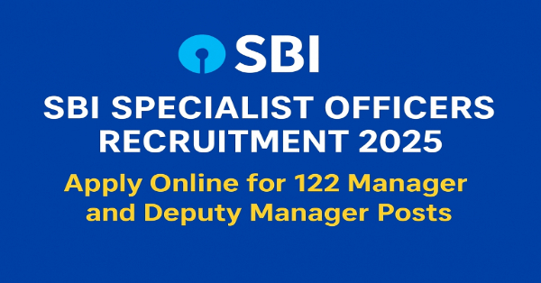 SBI Specialist Officers Recruitment 2025 SBI Specialist Officers Recruitment 2025 Apply Online Notification