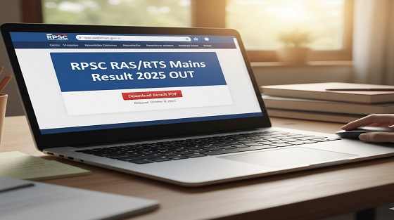 RPSC RAS/RTS Mains Result 2025 PDF download at rpsc.rajasthan.gov.in