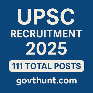 UPSC Recruitment 2025