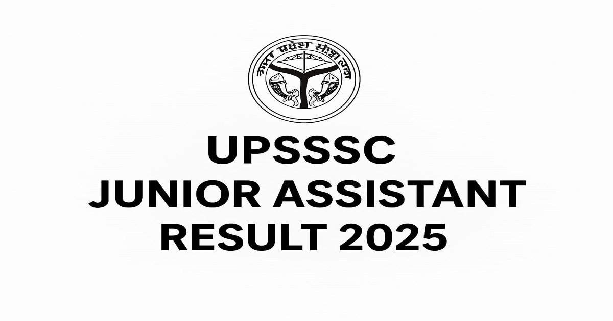 UPSSSC Junior Assistant Result 2025 Out at upsssc.gov.in UPSSSC Junior Assistant Result 2025 Announcement with Official Logo