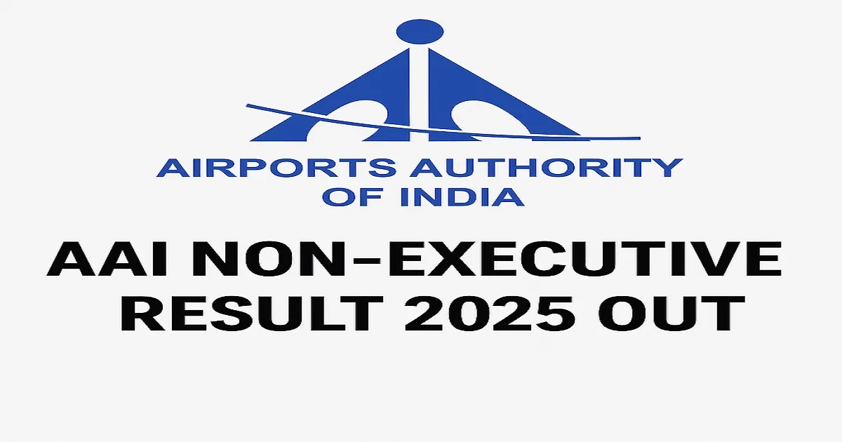 AAI Non-Executive Result 2025 Out with Airports Authority of India logo