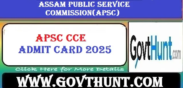 Candidate downloading APSC CCE Admit Card 2025 from official website