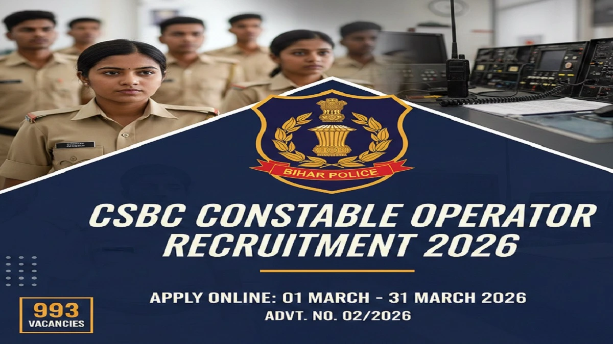 Bihar Police Constable Operator Recruitment 2026 Online Form Notification