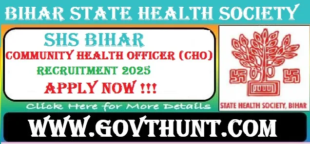 Bihar SHS CHO Recruitment 2025 – 4500 CHO Vacancies Apply Online at shs.bihar.gov.in