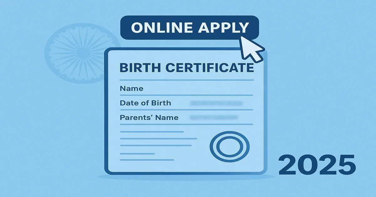 Birth Certificate Online Apply process with online application form and 2025 update
