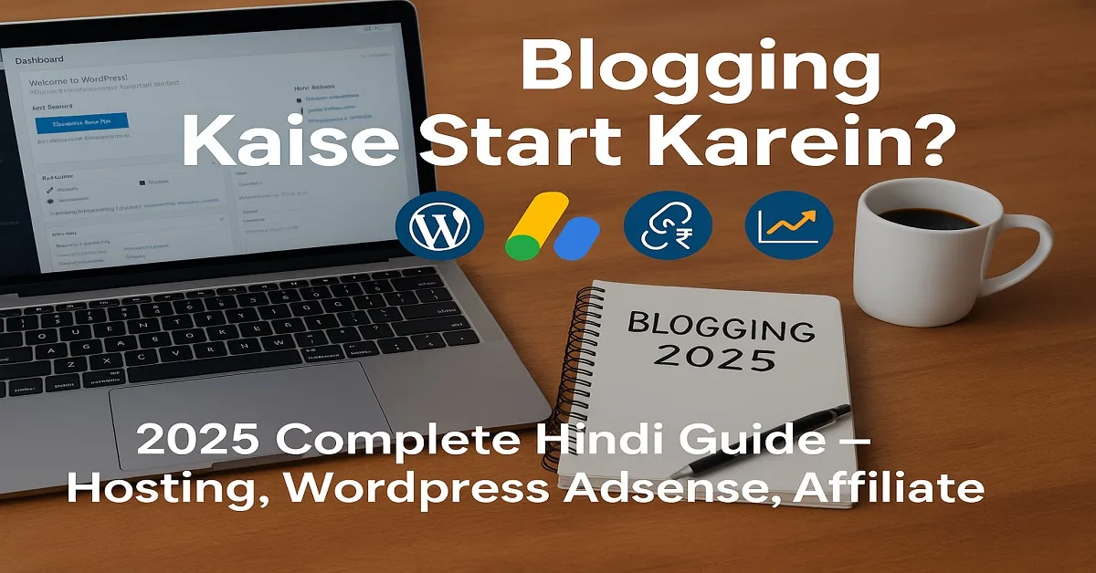 Blogging Kaise Start Karein Step-by-Step Guide 2025 - WordPress Setup, Hosting, Theme