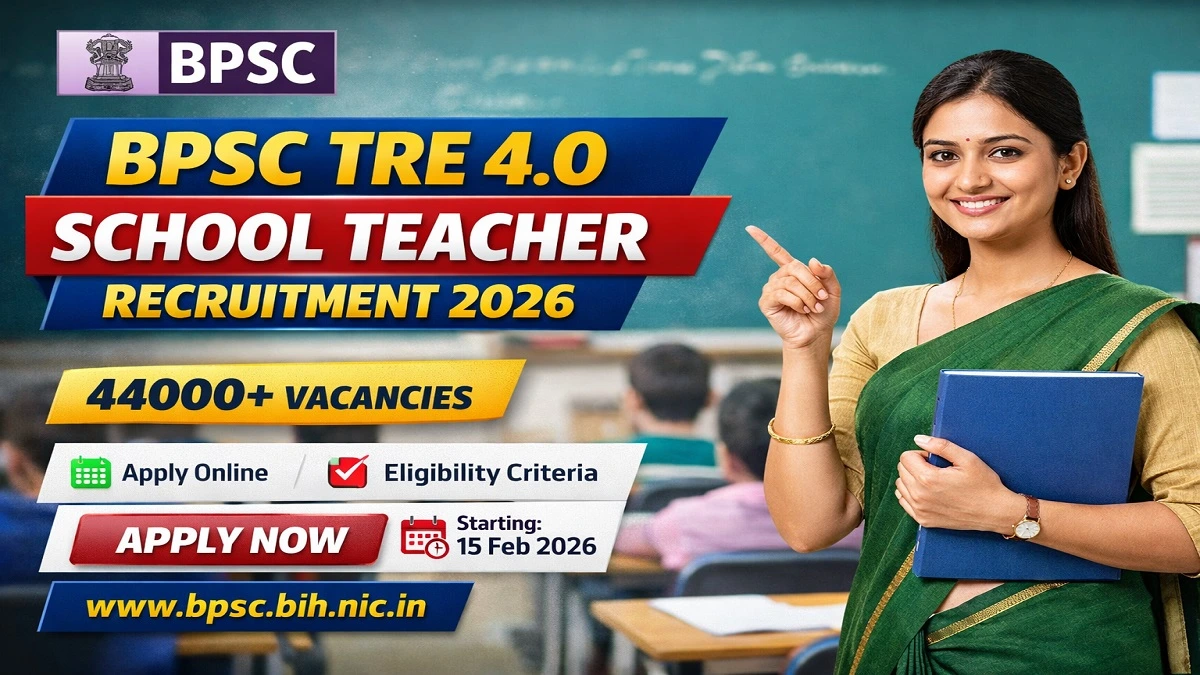 BPSC School Teacher TRE 4.0 Recruitment 2026 Notification for 44000 Posts