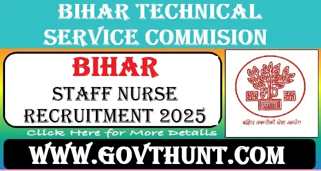 BTSC Staff Nurse Recruitment 2025 Notification – Apply Online for 11389 Vacancies