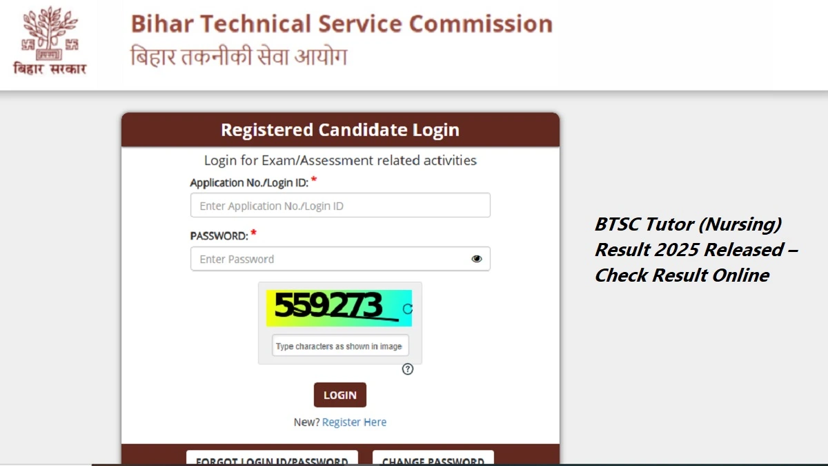 BTSC Tutor Nursing Result 2025 check online link