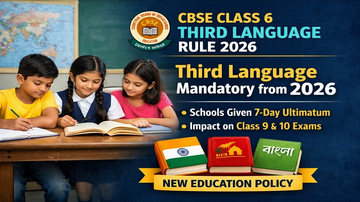 CBSE का नया अल्टीमेटम: अब कक्षा 6 से पढ़नी होगी तीसरी भाषा, जानें क्या है R3 नियम