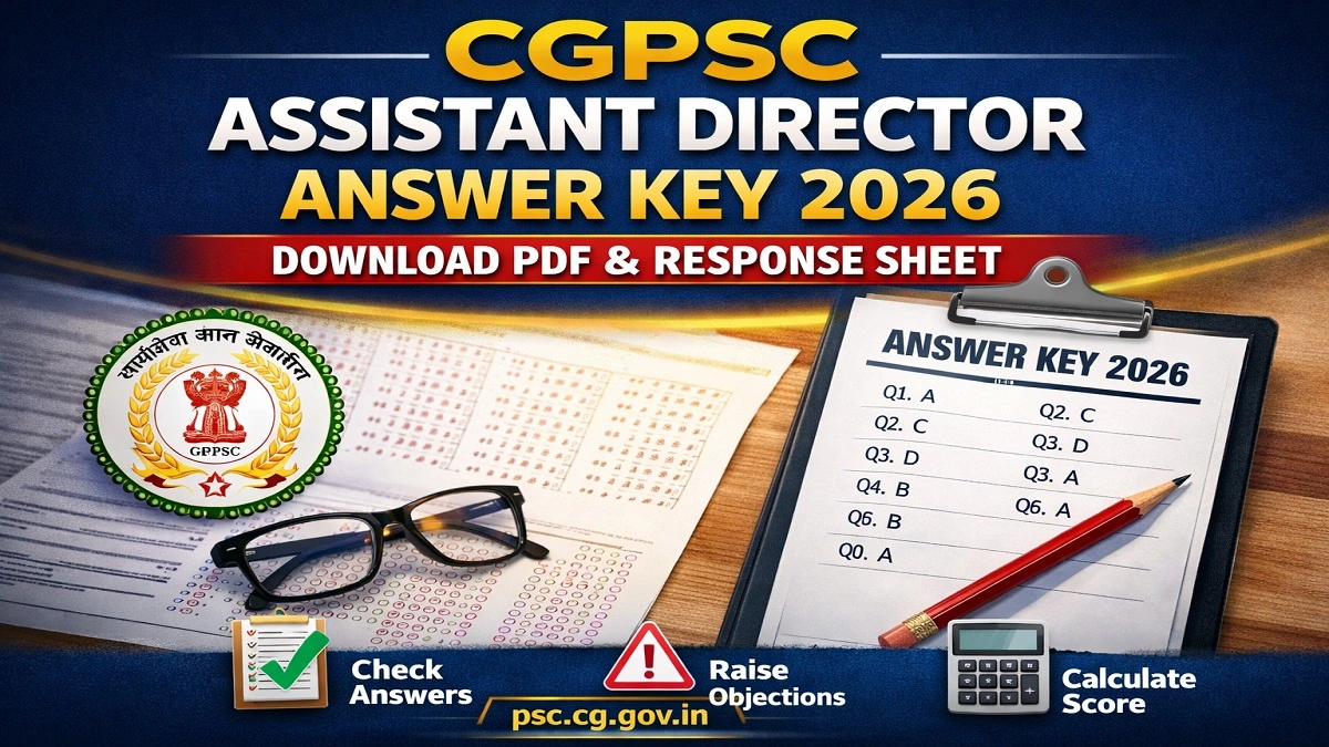 CGPSC Assistant Director Answer Key 2026 PDF Download