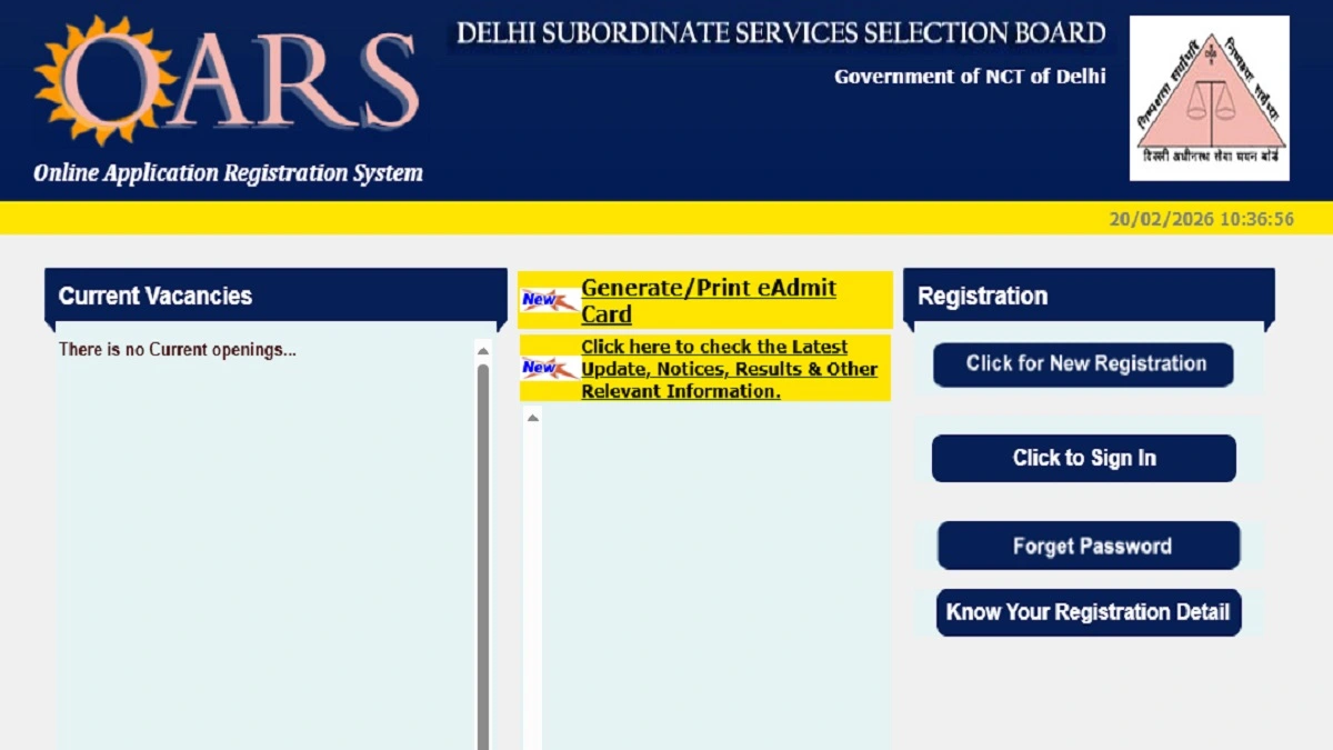 DSSSB PGT Sociology Result 2026 Scorecard Download Notice