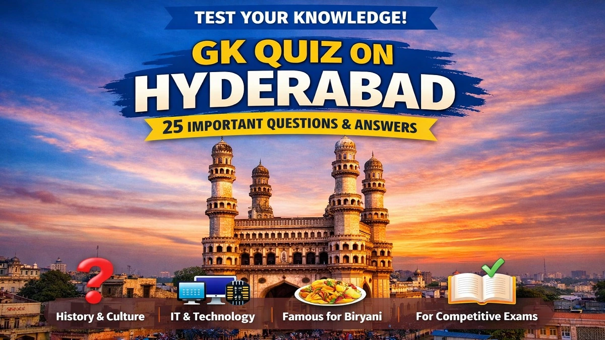 Charminar Hyderabad landmark for GK quiz and competitive exam preparation