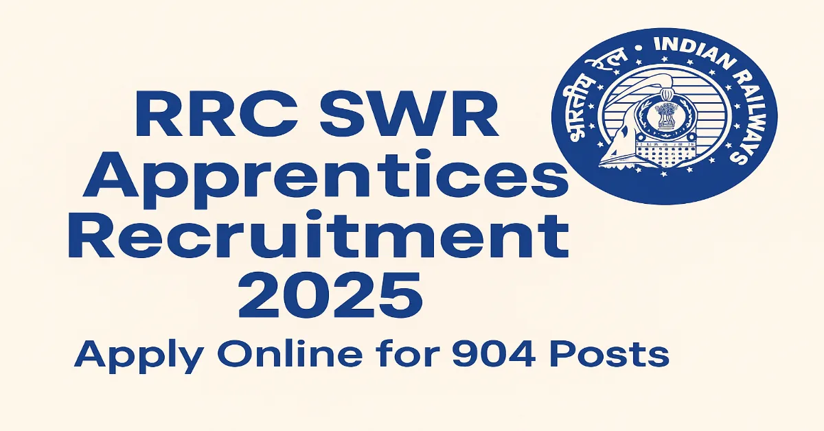 RRC SWR Apprentices Recruitment 2025 Official Banner