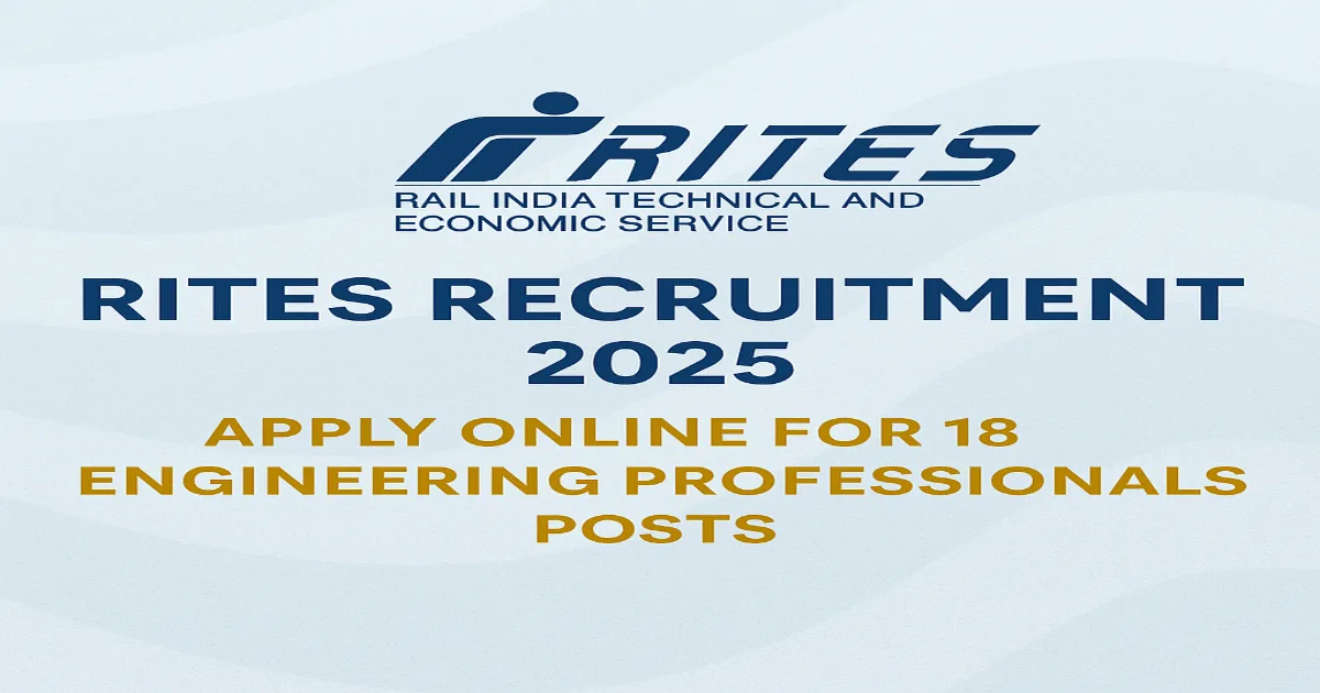 RITES Recruitment 2025 Featured Image with Logo