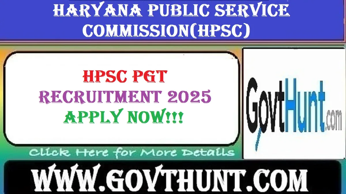 HPSC PGT Recruitment 2025 – Apply Online for 1711 Teaching Posts