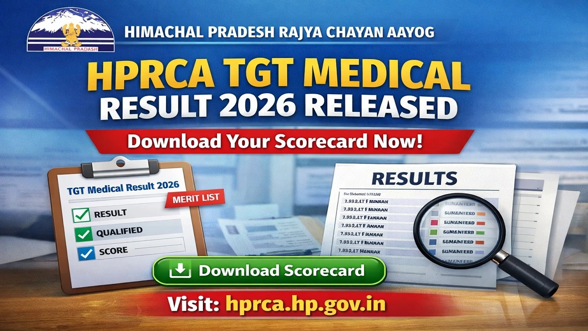 HPRCA TGT Medical Result 2026 Scorecard Download Link