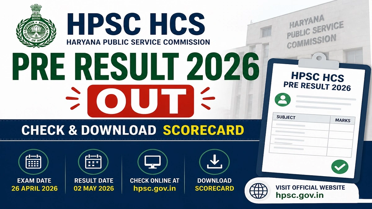 HPSC HCS Pre Result 2026 Scorecard Download