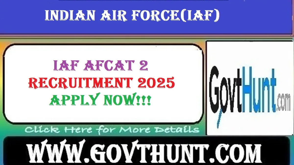 IAF AFCAT 2 Recruitment 2025 notification for 284 commissioned officer vacancies