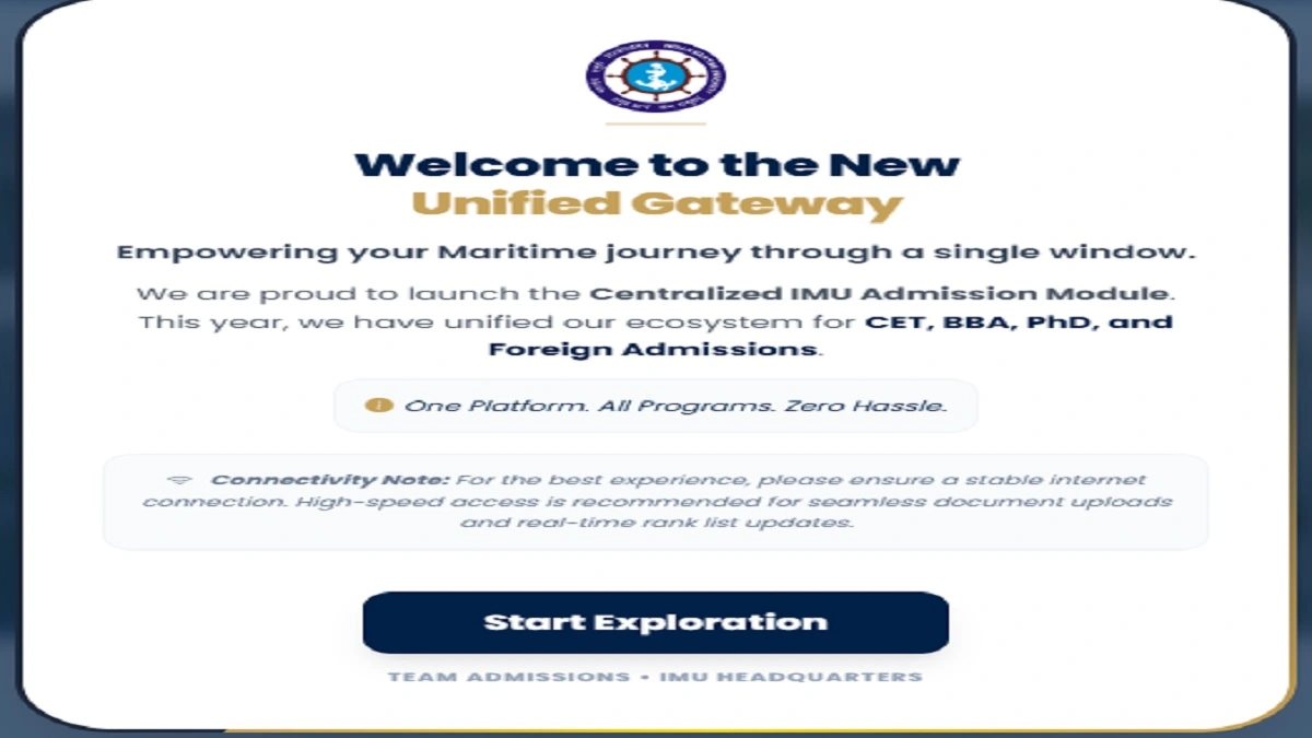 IMU CET Admission 2026 online application form last date 24 April