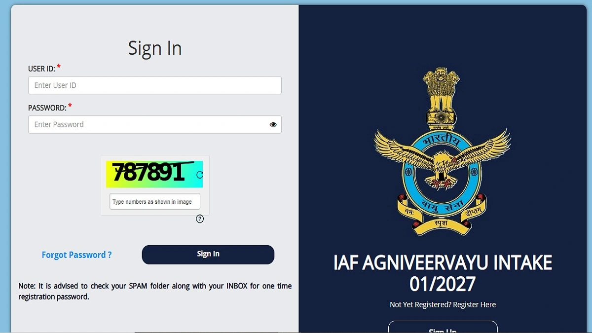 Indian Airforce Agniveer Vayu Intake 01/2027 Result 2026 scorecard download and Phase II details