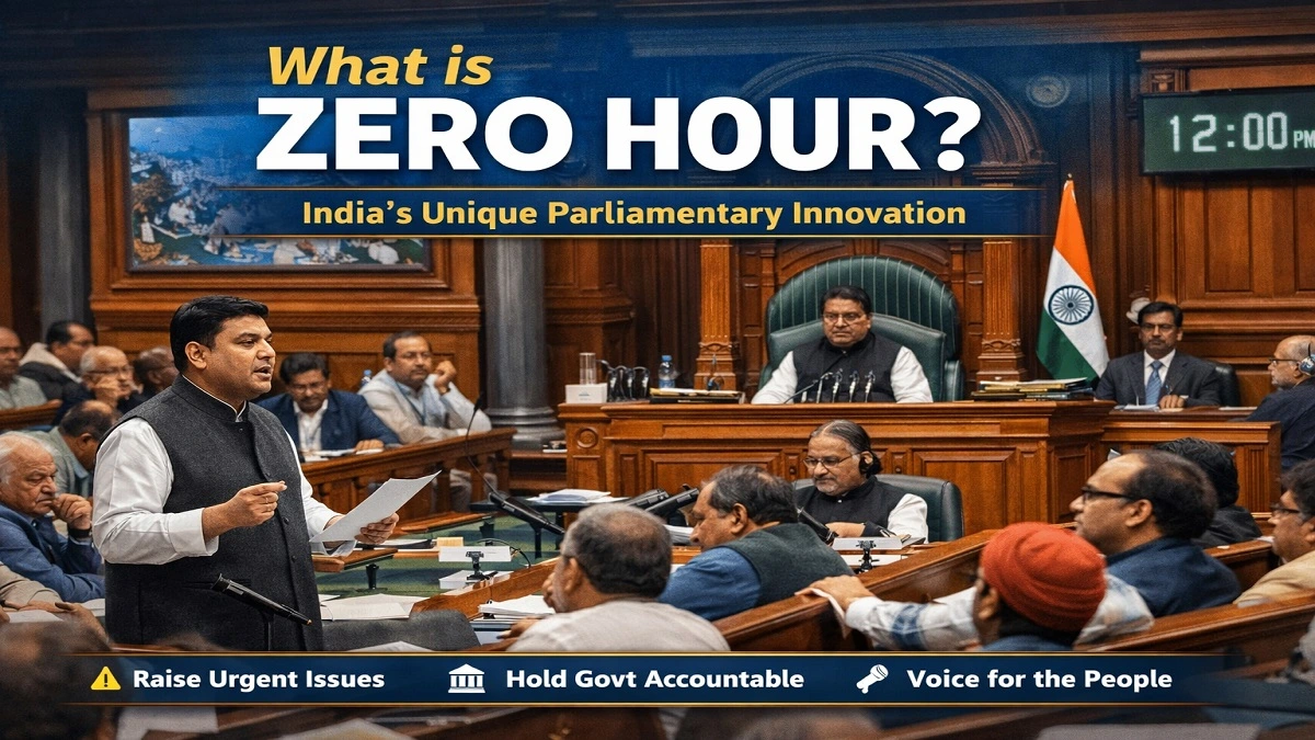 Zero Hour क्या है? भारतीय संसद की अनोखी संसदीय परंपरा