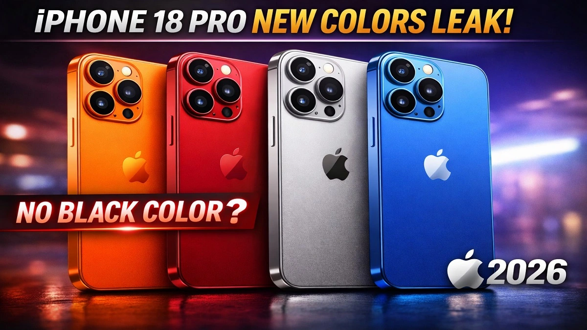 iPhone 18 Pro new colors concept without black color option Apple 2026
