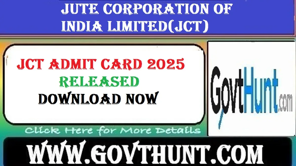 JCI Admit Card 2025 Download – Junior Assistant & Inspector Hall Ticket|