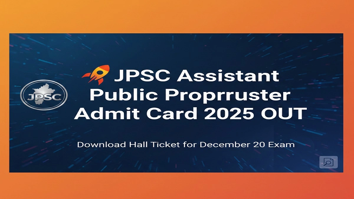 JPSC Assistant Public Prosecutor Admit Card 2025 Download - Official Hall Ticket