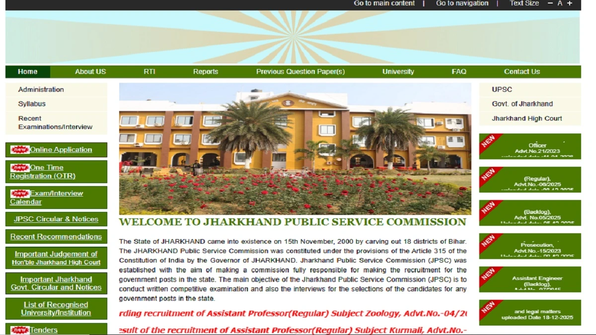 JPSC Civil Services Pre Recruitment 2026, 103 Vacancies, Apply Online