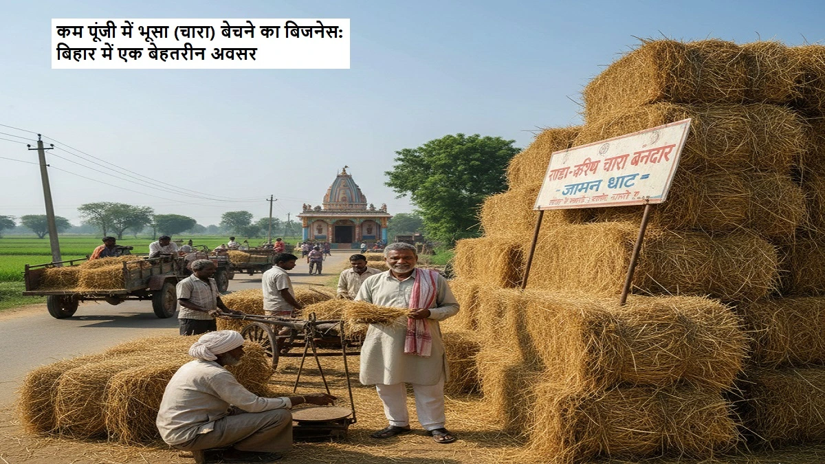 बिहार में भूसा (चारा) बेचने का व्यापार, कम लागत में स्थिर आय का अवसर, शशि भूषण यादव का अनुभव