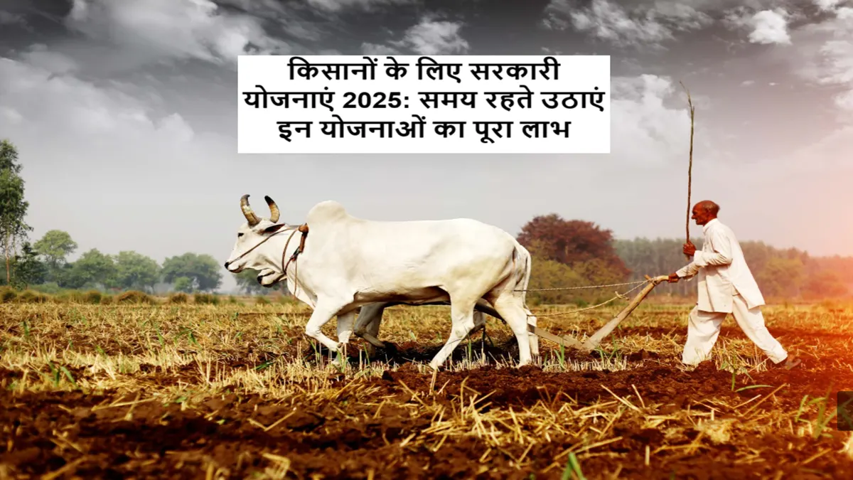 किसानों के लिए सरकारी योजनाएं 2025: समय रहते उठाएं इन योजनाओं का पूरा लाभ