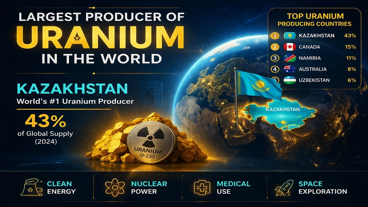 Largest Producer of Uranium in the World Kazakhstan Top 10 Uranium Producing Countries