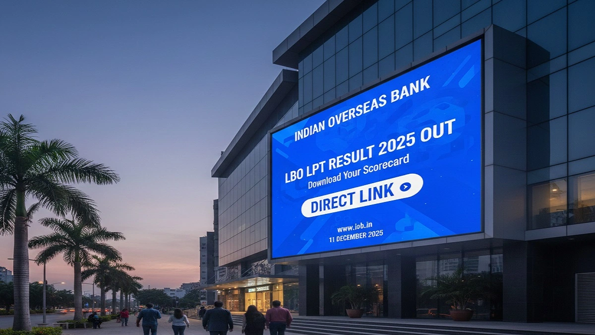 Indian Overseas Bank LBO LPT Result 2025 - Check your Language Proficiency Test scorecard at iob.in.