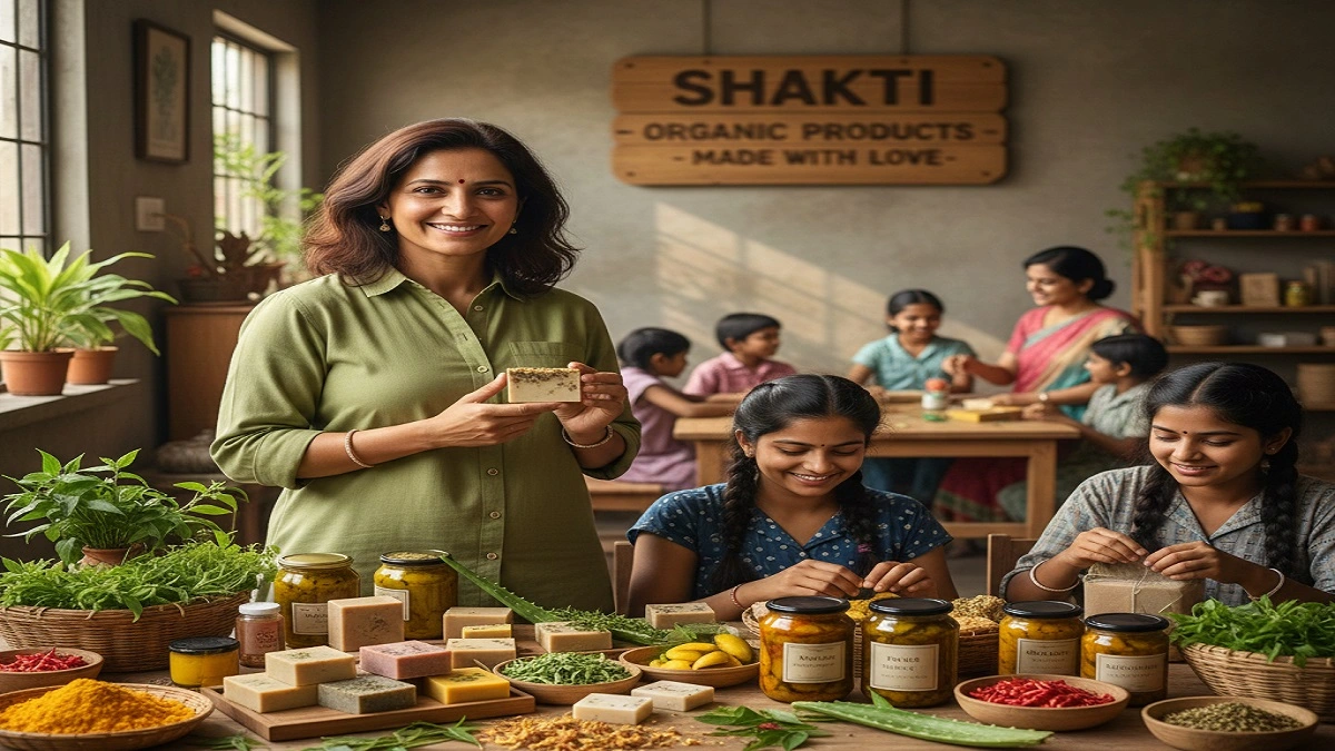 रिशा वर्मा द्वारा जैविक उत्पादों का निर्माण और महिला समूह को सशक्त बनाने की दिशा में उनका योगदान।