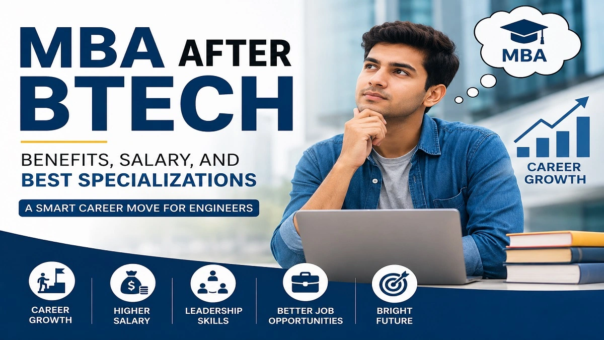 Engineer student thinking about MBA after BTech career options and salary growth