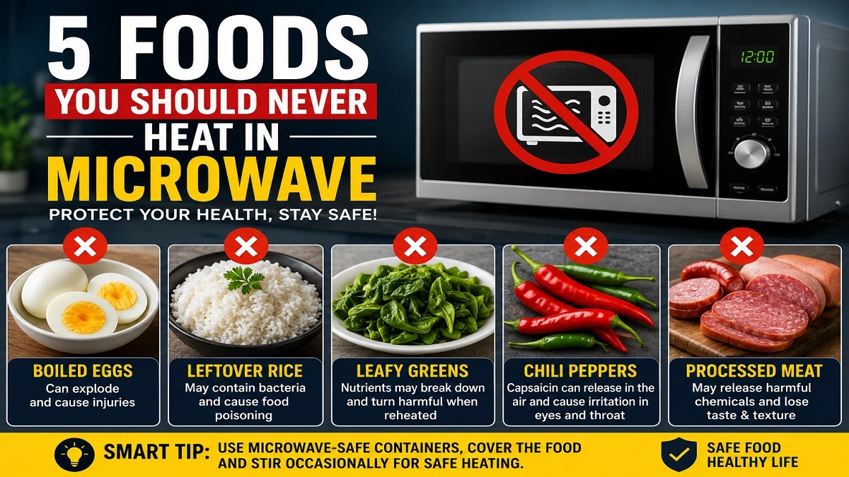 Foods you should never heat in microwave oven for health safety