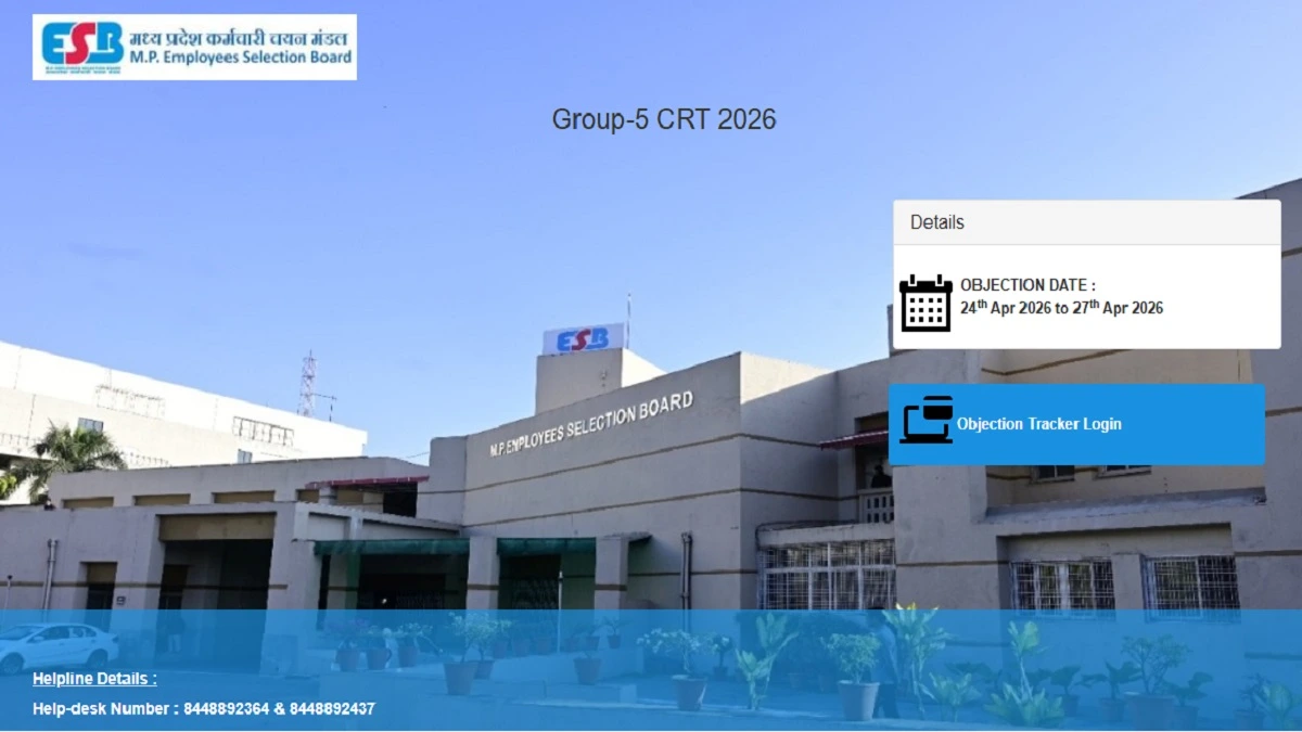 MPESB Group 5 Paramedical Answer Key 2026 download Staff Nurse response sheet